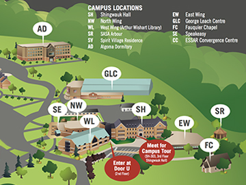 Algoma University Campus Map