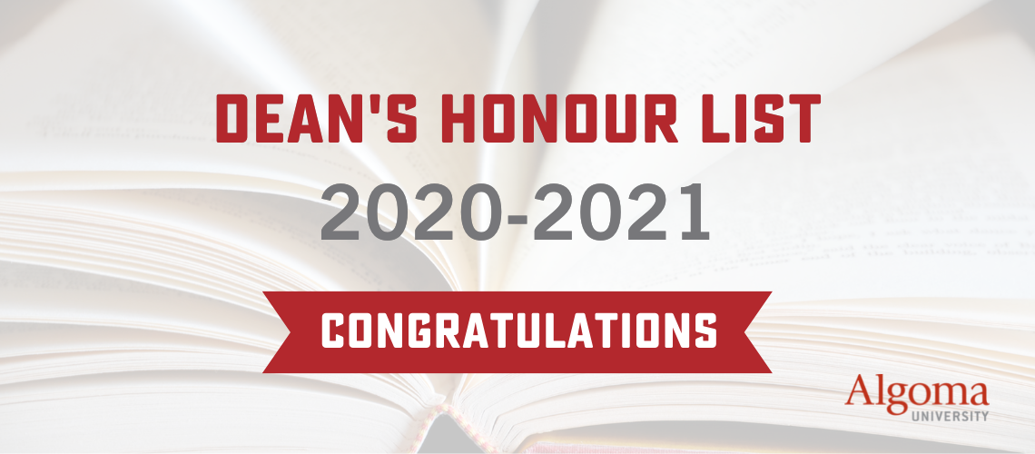 Dean's Honour List Congratulations Banner