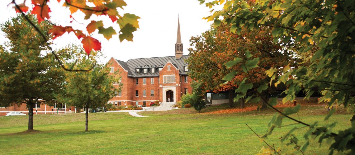 Fall photo of Shingwauk Hall