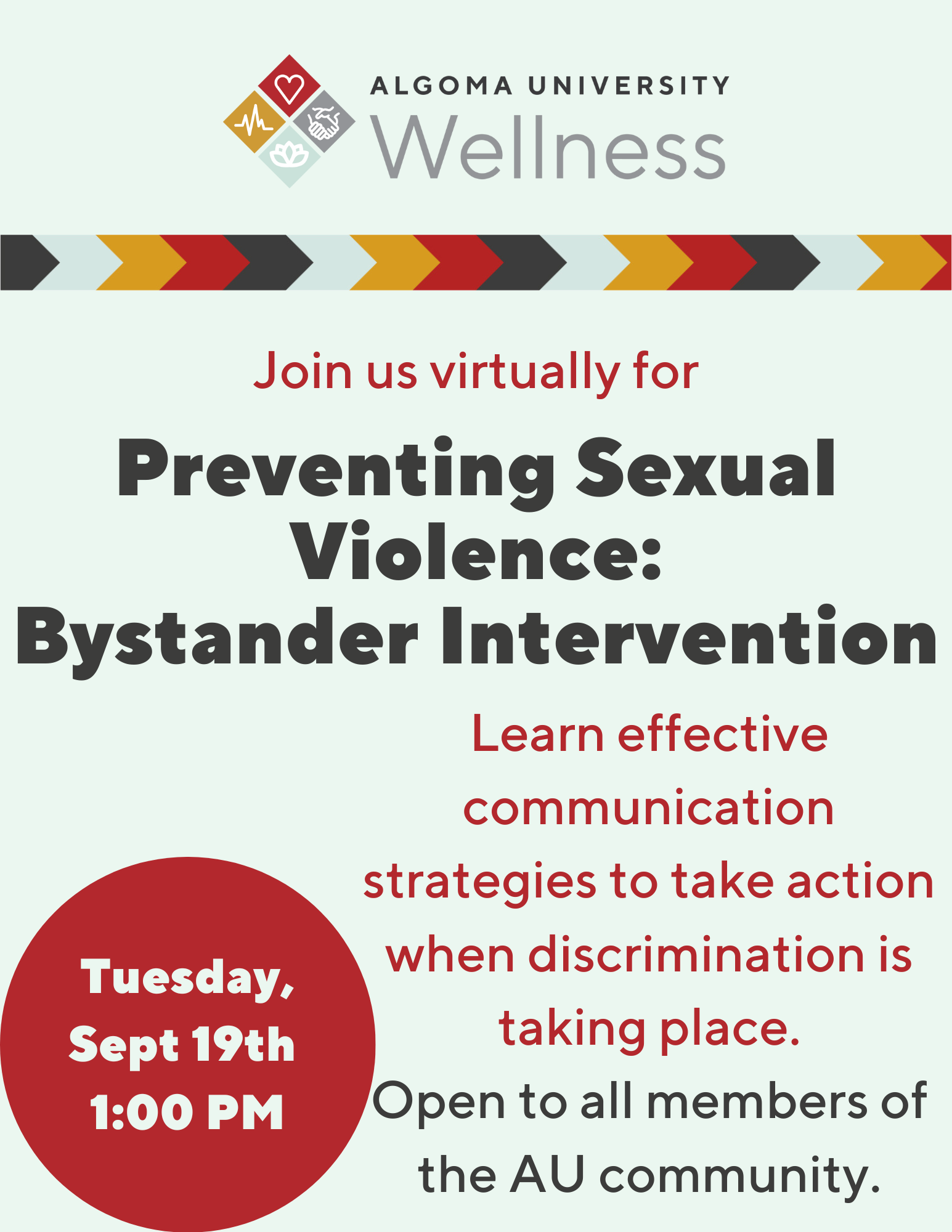 Preventing Sexual Violence Bystander Intervention Algoma