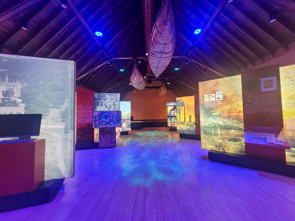 Shingwauk Hall Renovated Auditorium space, as part of the Reclaiming Shingwauk Hall Exhibit