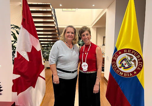 Ambassador to Canada in Colombia, Marianick Tremblay and Algoma University President and Vice-Chancellor Asima Vezina