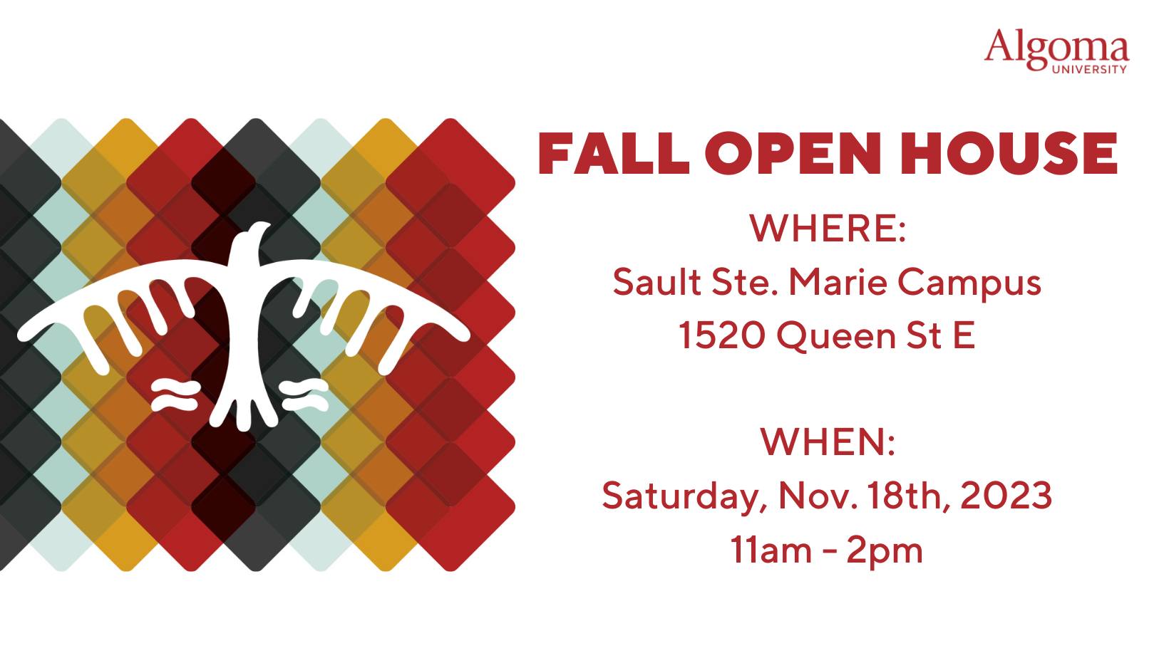 Fall Open House Sault Ste. Marie Campus Algoma