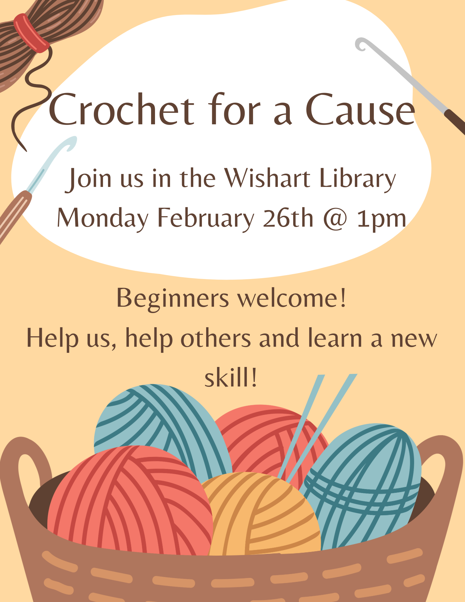 Event Banner for Crochet for a cause