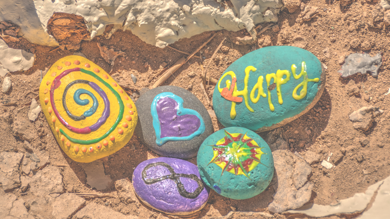 Make a painted rock path Event
