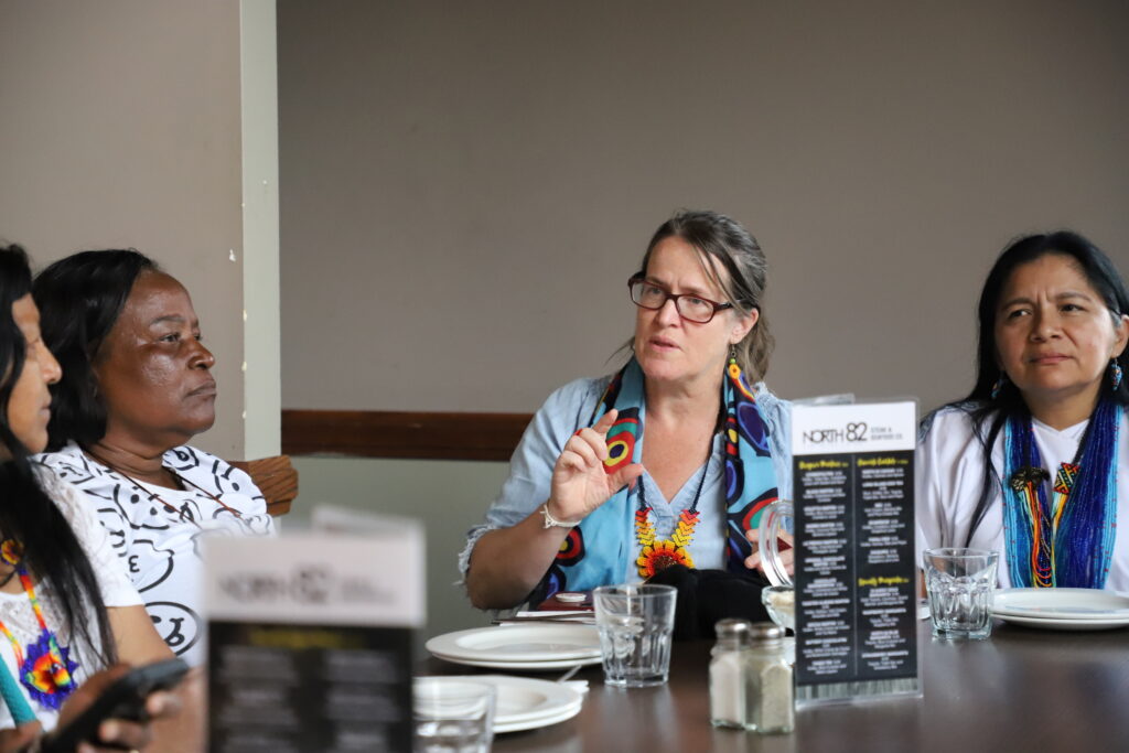 Dr. Sheila Gruner and guests from Colombian delegation