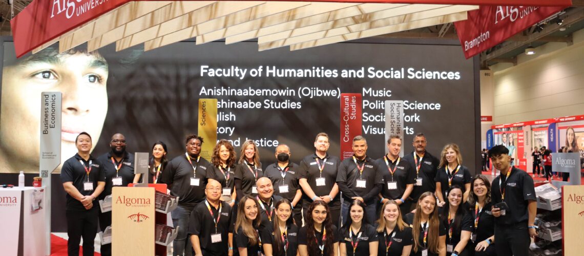 Algoma U staff at Ontario Universities Fair