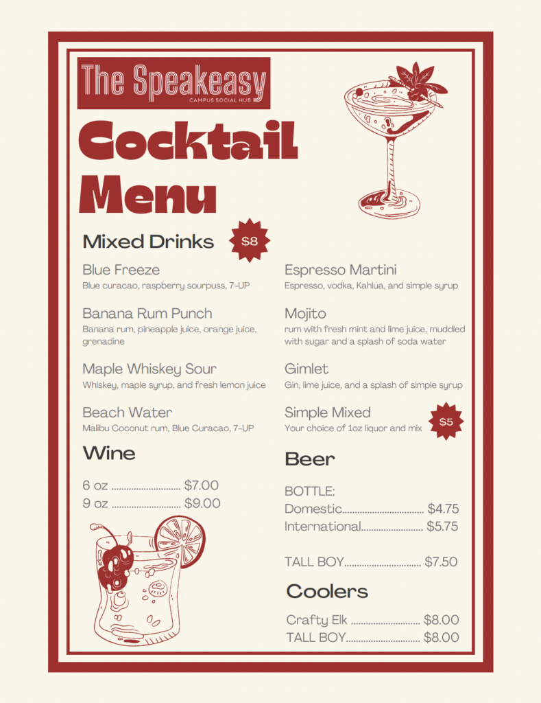 speakeasy menu 1